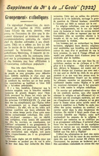 N° 04 Ecole primaire avr 1922 supplement