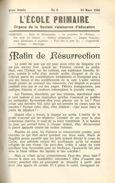 N° 06 Ecole primaire mar 1926