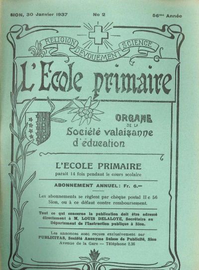 No 02 Ecole primaire 30 jan 1937