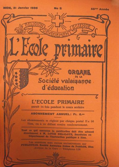 No 02 Ecole primaire 31 jan 1936