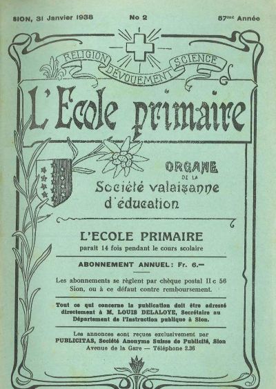 No 02 Ecole primaire 31 jan 1938