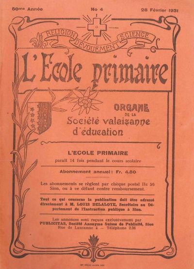 No 04 Ecole primaire 28 fev 1931