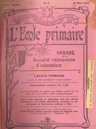 No 05 Ecole primaire 15 mar 1928