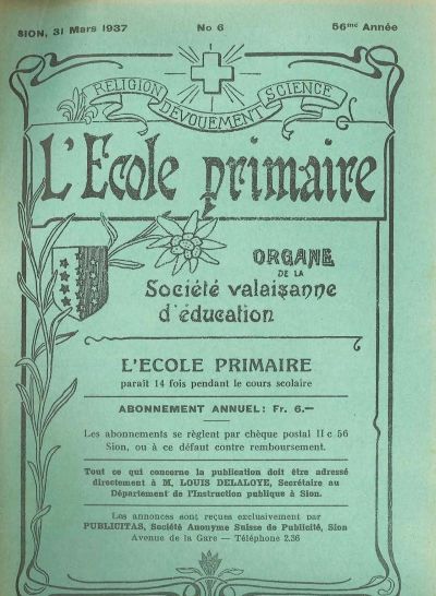 No 06 Ecole primaire 30 mar 1937