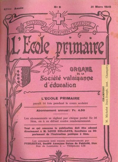No 06 Ecole primaire 31 mar 1928