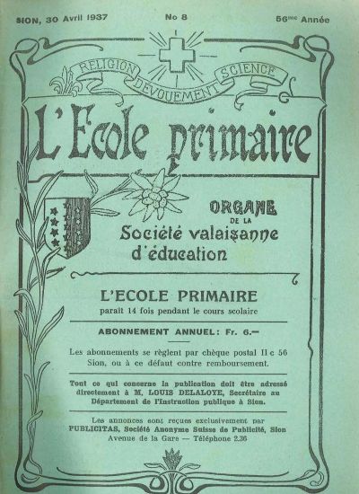 No 08 Ecole primaire 30 avr 1937