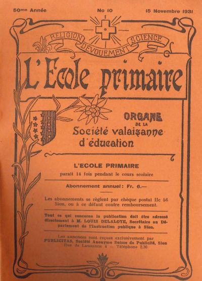 No 10 Ecole primaire 15 nov 1931