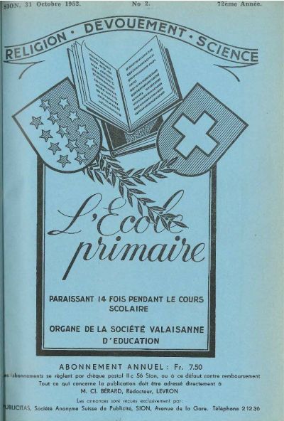 No 02 Ecole primaire 31 oct 1952