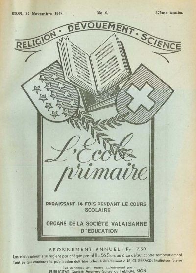 No 04 Ecole primaire 30 nov 1947