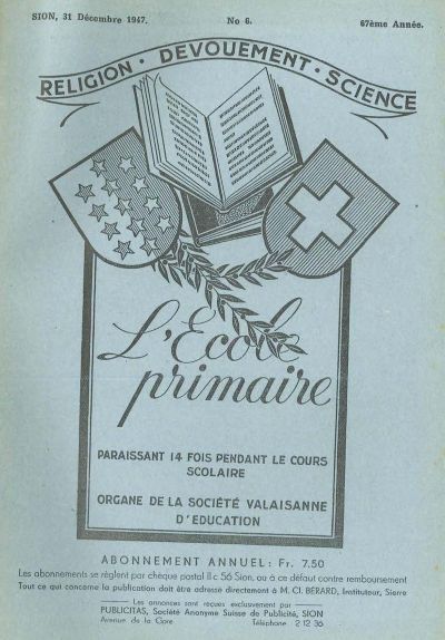 No 06 Ecole primaire 31 dec 1947