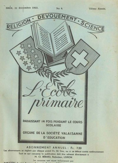 No 06 Ecole primaire 31 dec 1953