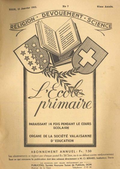 No 07 Ecole primaire 15 jan 1942