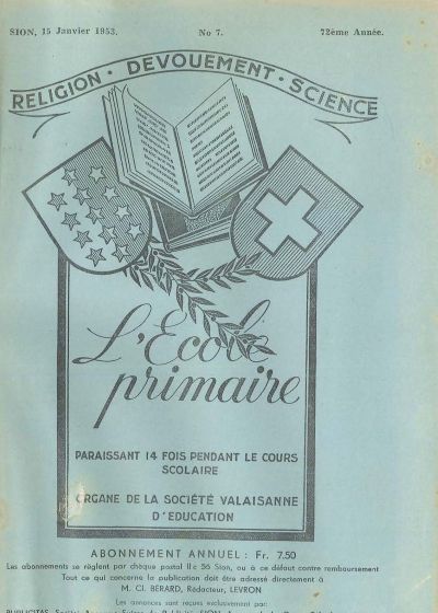 No 07 Ecole primaire 15 jan 1953