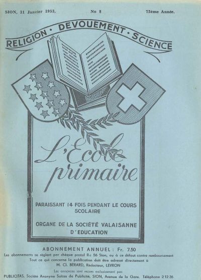 No 08 Ecole primaire 31 jan 1953