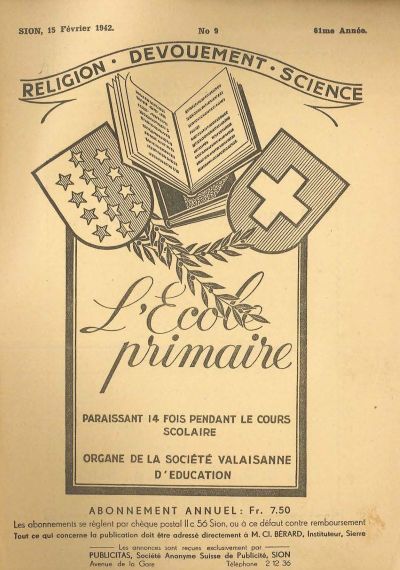 No 09 Ecole primaire 15 fev 1942