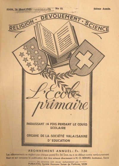 No 12 Ecole primaire 31 mar 1945