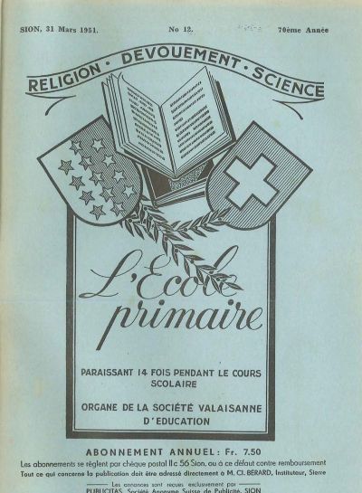 No 12 Ecole primaire 31 mar 1951