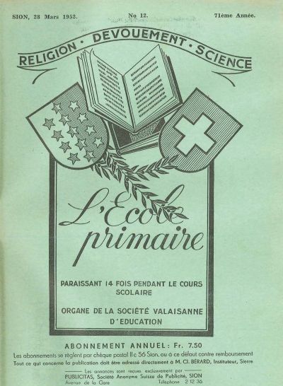 No 12 Ecole primaire 31 mar 1952