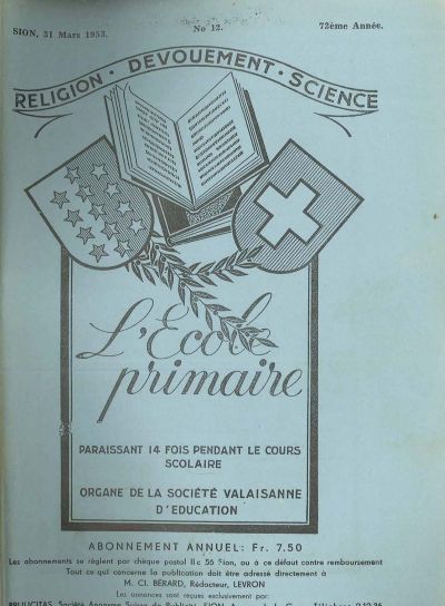 No 12 Ecole primaire 31 mar 1953