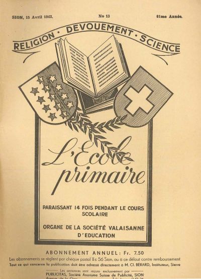 No 13 Ecole primaire 15 avr 1942
