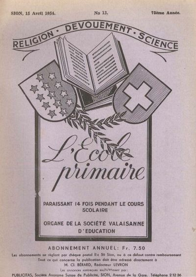 No 13 Ecole primaire 15 avr 1954