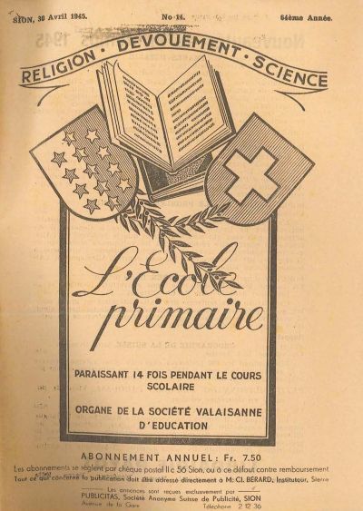 No 14 Ecole primaire 30 avr 1945