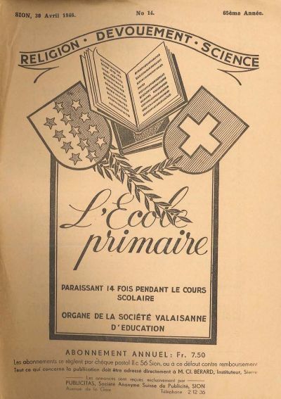 No 14 Ecole primaire 30 avr 1946