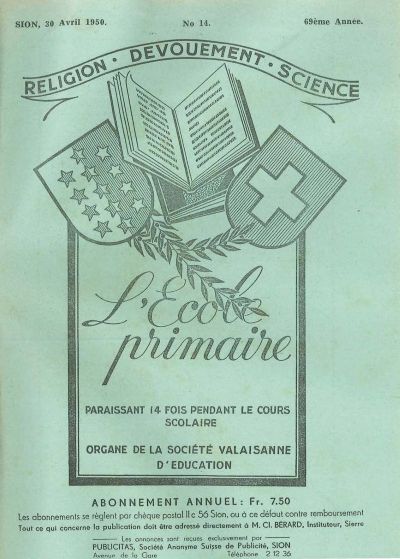 No 14 Ecole primaire 31 avr 1950