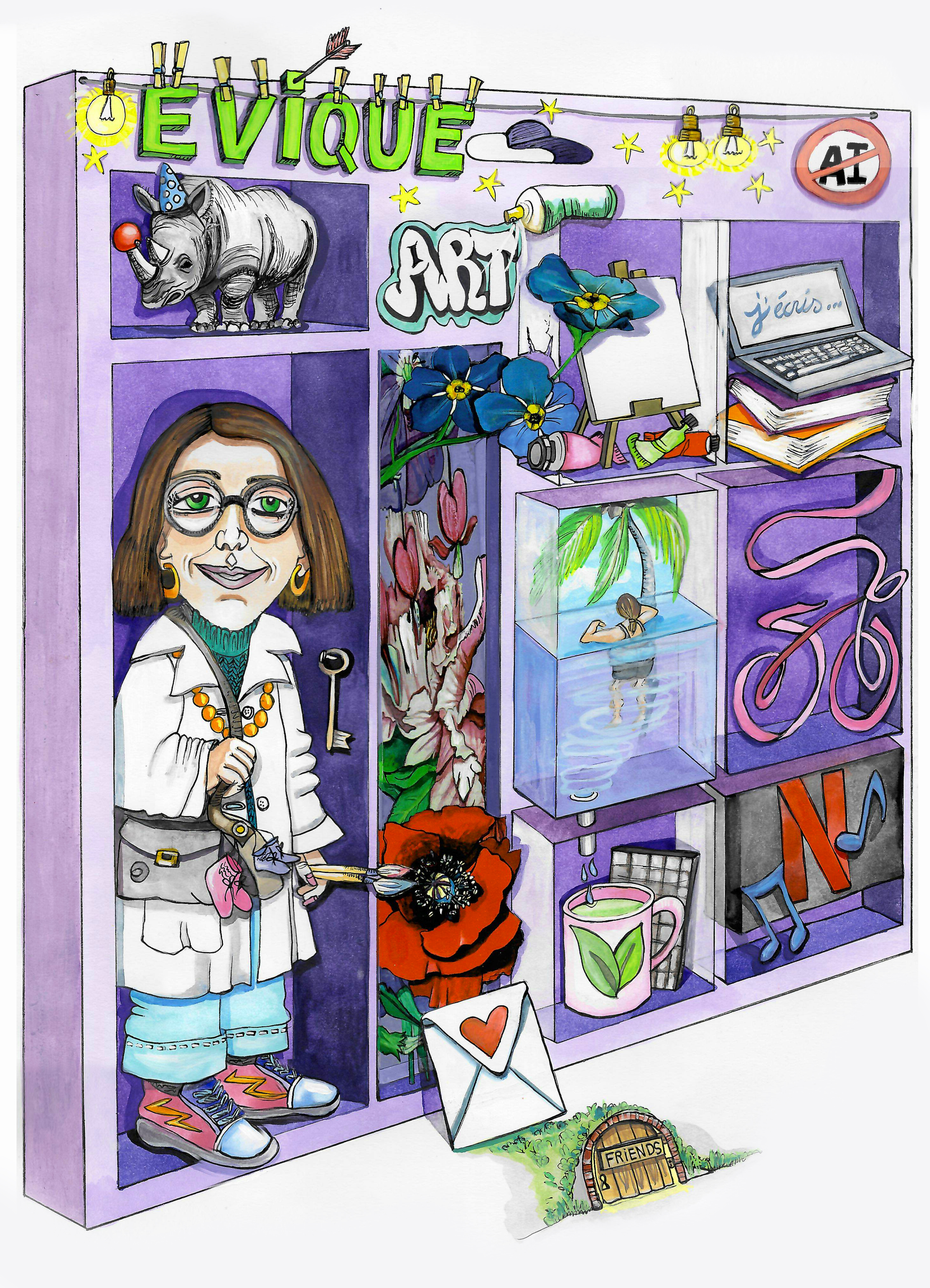 Le «starter pack» expliqué par Line Evéquoz, professeure d’arts visuels au Lycée-Collège Ella Maillart à Sion