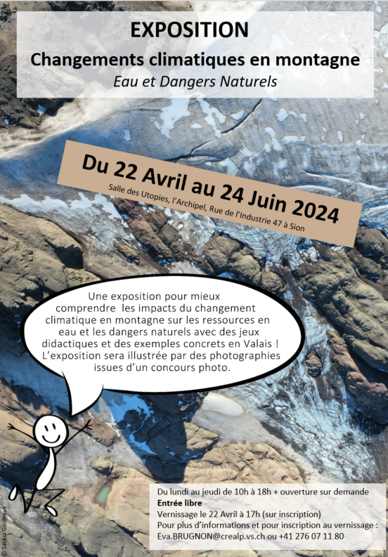 flyer exposition dangers naturels en montagne